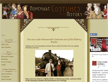 Tablet Screenshot of homemade-costumes-from-history.com